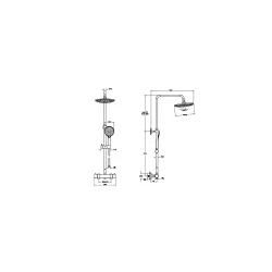 Vitra AquaHeat Bliss 240 2F Duş Kolonu A47205