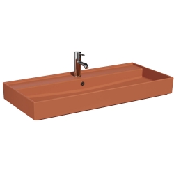 Vitra ArchiPlan 100x46 Cm Mat Terra Rosa Lavabo 7417B077-0001