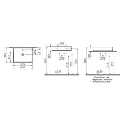 Vitra ArchiPlan 60x46 Cm Lavabo 7414B003-0041 Hemen Al