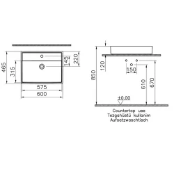 Vitra ArchiPlan 60x46 Cm Mat Terra Rosa Lavabo 7414B077-0661 Hemen Al