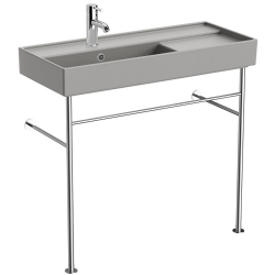 Vitra ArchiPlan 90x38 Cm Mat Taş Gri Ayaklı Lavabo 7402B076-6276