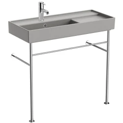 Vitra ArchiPlan 90x38 Cm Mat Taş Gri Ayaklı Lavabo 7402B076-6276 Hemen Al