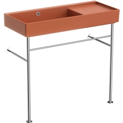 Vitra ArchiPlan 90x38 Cm Mat Terra Rosa Ayaklı Lavabo 7405B077-6278