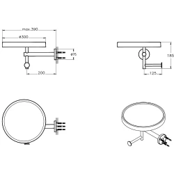 Vitra Archiplan Seramik Etajerli Mat Siyah-Beyaz Tuvalet Kağıtlığı - A44007 Hemen Al