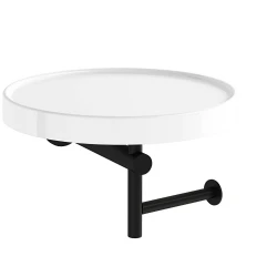 Vitra Archiplan Seramik Etajerli Mat Siyah-Beyaz Tuvalet Kağıtlığı - A44007 Hemen Al