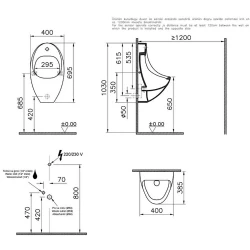 Vitra Arkitekt Pisuvar 4106B003-5598 Hemen Al