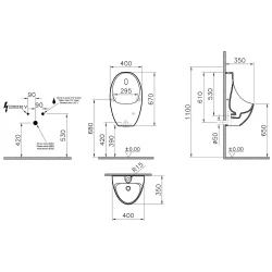 Vitra Arkitekt Rim-Ex Elektrikli Pisuvar 5999B003-5558 Hemen Al