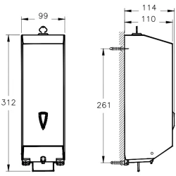 Vitra Arkitekta Parlak Paslanmaz Çelik Sıvı Sabunluk - A44030 Hemen Al