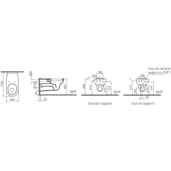 Vitra Conforma Sığ Özel İhtiyaç Asma Klozet - 5811L003-0850