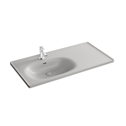 Vitra Equal 100x52 Cm Mat Taş Gri Etajerli Lavabo 7243B476-0001