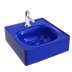 Vitra Equal 45x45 Cm Yuvarlak Indigo Mavi Lavabo 7240B440-0001