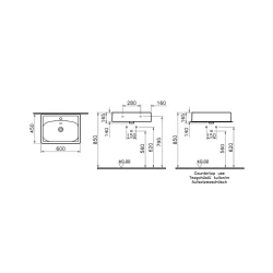 Vitra Equal 60x45 Cm Dikdörtgen Mat Taş Gri Çanak Lavabo 7241B476-0631 Hemen Al