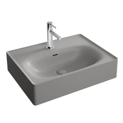 Vitra Equal 60x45 Cm Dikdörtgen Mat Taş Gri Çanak Lavabo 7241B476-0631