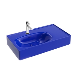 Vitra Equal 80x45 Cm Yuvarlak Indigo Mavi Lavabo 7242B440-0001