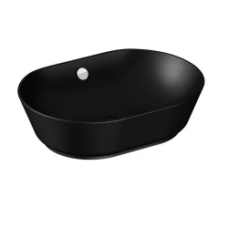 Vitra Geo 55x40 Cm Oval Mat Siyah Çanak Lavabo 7427B083-0012