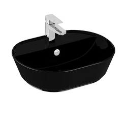 Vitra Geo 55x43 Cm Oval Siyah Çanak Lavabo 7428B070-0001