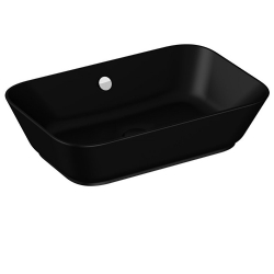 Vitra Geo 60x39 Cm Dikdörtgen Mat Siyah Çanak Lavabo 7425B083-0012