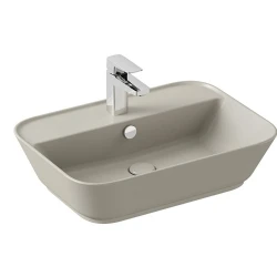 Vitra Geo 60x43 Cm Dikdörtgen Mat Bej Çanak Lavabo 7426B020-0001