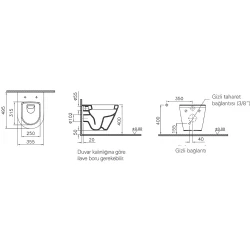 Vitra Integra Kompakt Asma Klozet - 7130L003-0850