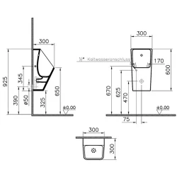 Vitra Integra Pisuvar 5461L003-0199