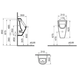 Vitra Integra Pisuvar 5462L003-0309