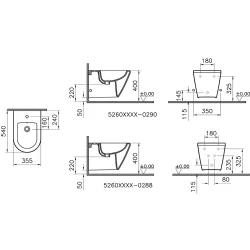 Vitra Integra Round 54 Cm Asma Bide 7042L003-0288