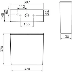 Vitra Integra Square Rezervuar 7100L003-0108