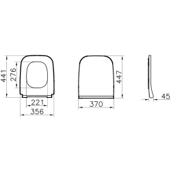 Vitra Integra Square Slim Yavaş Kapanır Mat Siyah Klozet Kapağı - 191-483R009 Hemen Al