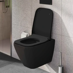 Vitra Integra Square Slim Yavaş Kapanır Mat Siyah Klozet Kapağı - 191-483R009 Hemen Al