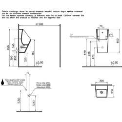 Vitra Integra Temassız Pilli Pisuvar 5461B003-5597