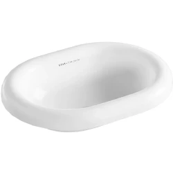 Vitra Liquid 53x40 Cm Oval Kompakt Tezgahüstü Lavabo - 7300B403-0016