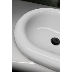 Vitra Liquid 53x40 Cm Oval Kompakt Tezgahüstü Lavabo - 7300B403-0016