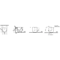 Vitra Liquid Rim-ex Kanalsız Duvara Tam Dayalı Yerden Klozet - 7320B403-0090 Hemen Al