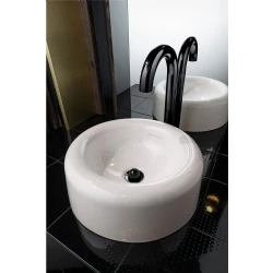 Vitra Liquid Temassız Elektrikli Çift Su Girişli Parlak Siyah Yüksek Lavabo Bataryası A4278939