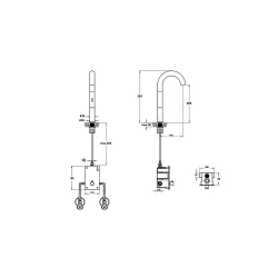 Vitra Liquid Temassız Elektrikli Çift Su Girişli Yüksek Lavabo Bataryası A42789 Hemen Al