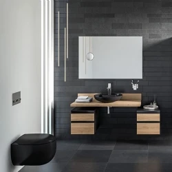 Vitra Memoria Mat Siyah Rim-ex Kanalsız Asma Klozet - 5885B483-0559 Hemen Al