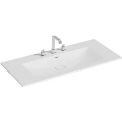 Vitra Metropole 120x53 Cm 3 Armatür Delikli Etajerli Lavabo 7540B003-0033