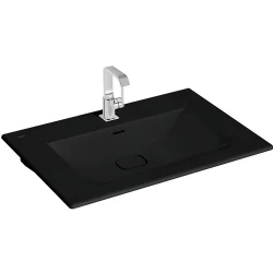 Vitra Metropole 80x53 Cm Mat Siyah Etajerli Lavabo 7538B083-0001