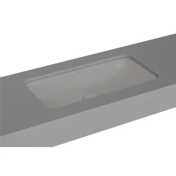 Vitra Metropole 80x40 Cm Dikdörtgen Mat Taş Gri Tezgahaltı Lavabo 7536B076-1083