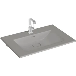 Vitra Metropole 80x53 Cm Mat Taş Gri Etajerli Lavabo 7538B076-0001