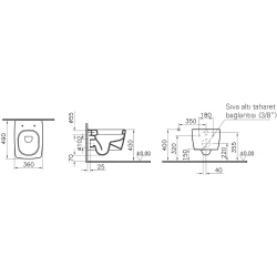 Vitra Metropole Asma Klozet - 5671B003-0559 Hemen Al