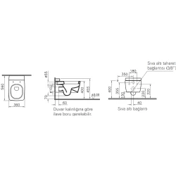 Vitra Metropole Asma Klozet - 5676B003-1685