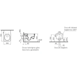 Vitra Metropole Entegre Musluklu Asma Klozet - 5676B003-1684