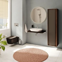 Vitra Metropole Mat Siyah Rim-ex Kanalsız Asma Klozet - 7672B083-0559