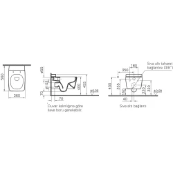 Vitra Metropole Rim-ex Kanalsız Asma Klozet - 7672B003-1685 Hemen Al