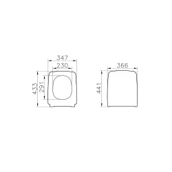 Vitra Metropole Slim Yavaş Kapanan Klozet Kapağı 132-003R009