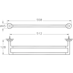 Vitra Minimax İkili Mat Siyah Havluluk - A4479436 Hemen Al
