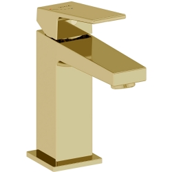 Vitra Minimax Square Blueco Soft Altın Lavabo Bataryası - A4372074ENR