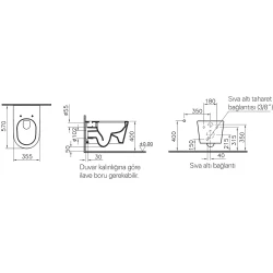 Vitra Nest Rim-ex Kanalsız Asma Klozet - 5176B003-0559 Hemen Al