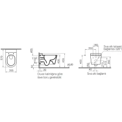 Vitra Nest Rim-ex Kanalsız Asma Klozet - 5176B003-1685 Hemen Al